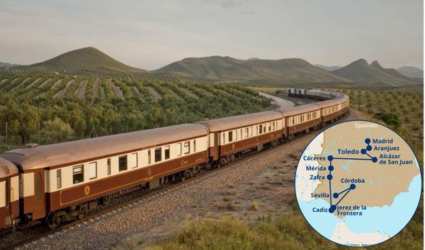 Zug Al Andalus in Spanien mit der Rundreise Route