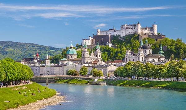 Salzburg Ansicht auf Burg