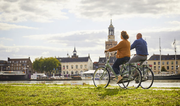 Radfahrer in Holland