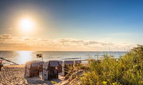 Ostee Strand mit Strandkörben