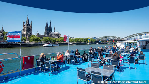 Panoramaschiffsfahrt in Köln, Düsseldorf, Frankfurt