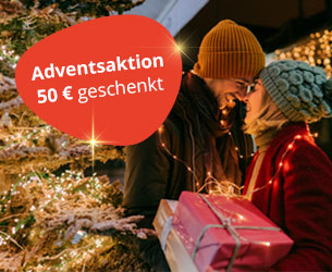 Adventsaktion - 50 Euro geschenkt