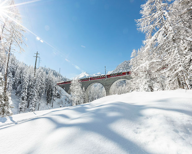 Bernina Express im Winter