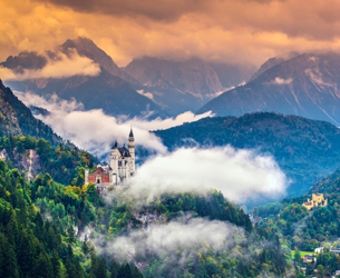 Schloss Neuschwanstein im Allgäu 